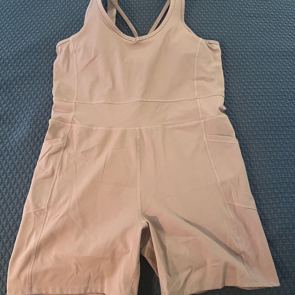 Cream Calvin Klein Performance One Piece